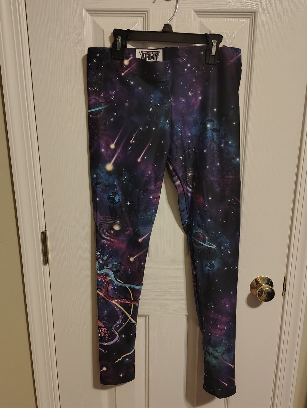 Spacefish Army "Galaxy Jellyfish Leggings" Size Large